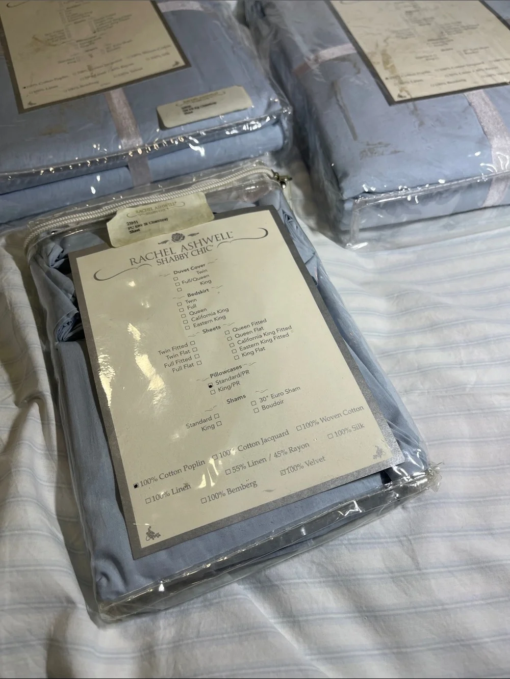 NWT ORIGINAL RACHEL ASHWELL, SHABBY CHIC, CALIFORNIA FITTED KING SHEET SET